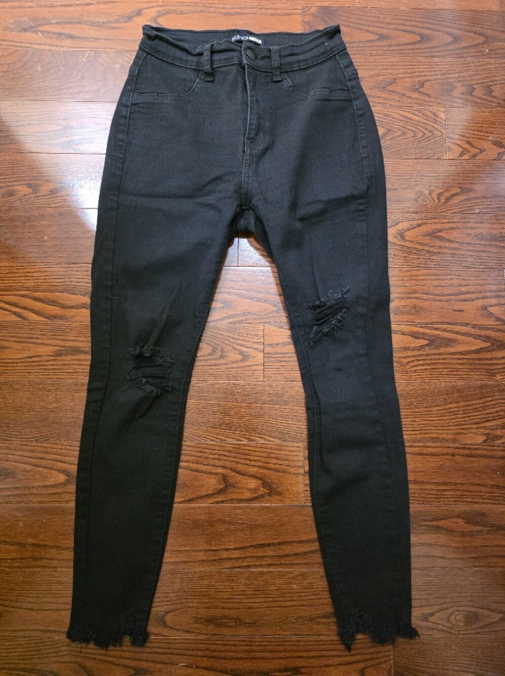 Fashion Nova Dark Black Skinny Jeans